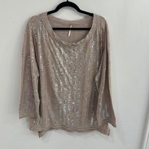 Free people sequin top